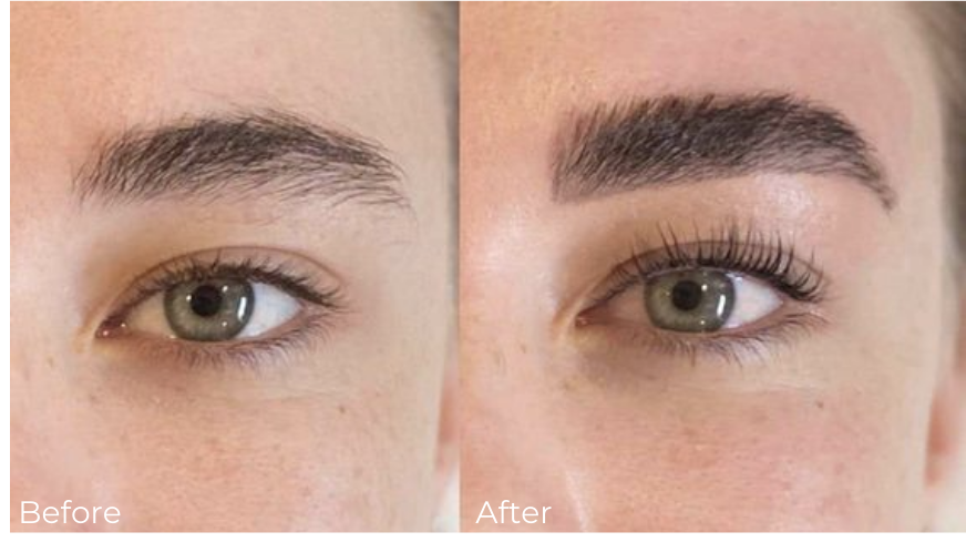 lash lift before and after